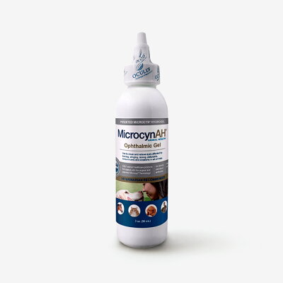 【MicrocynAH 麥高臣】 眼睛凝膠 寵物神仙水 所有年齡階段的動物 適用於年老寵物及眼球乾澀_3oz