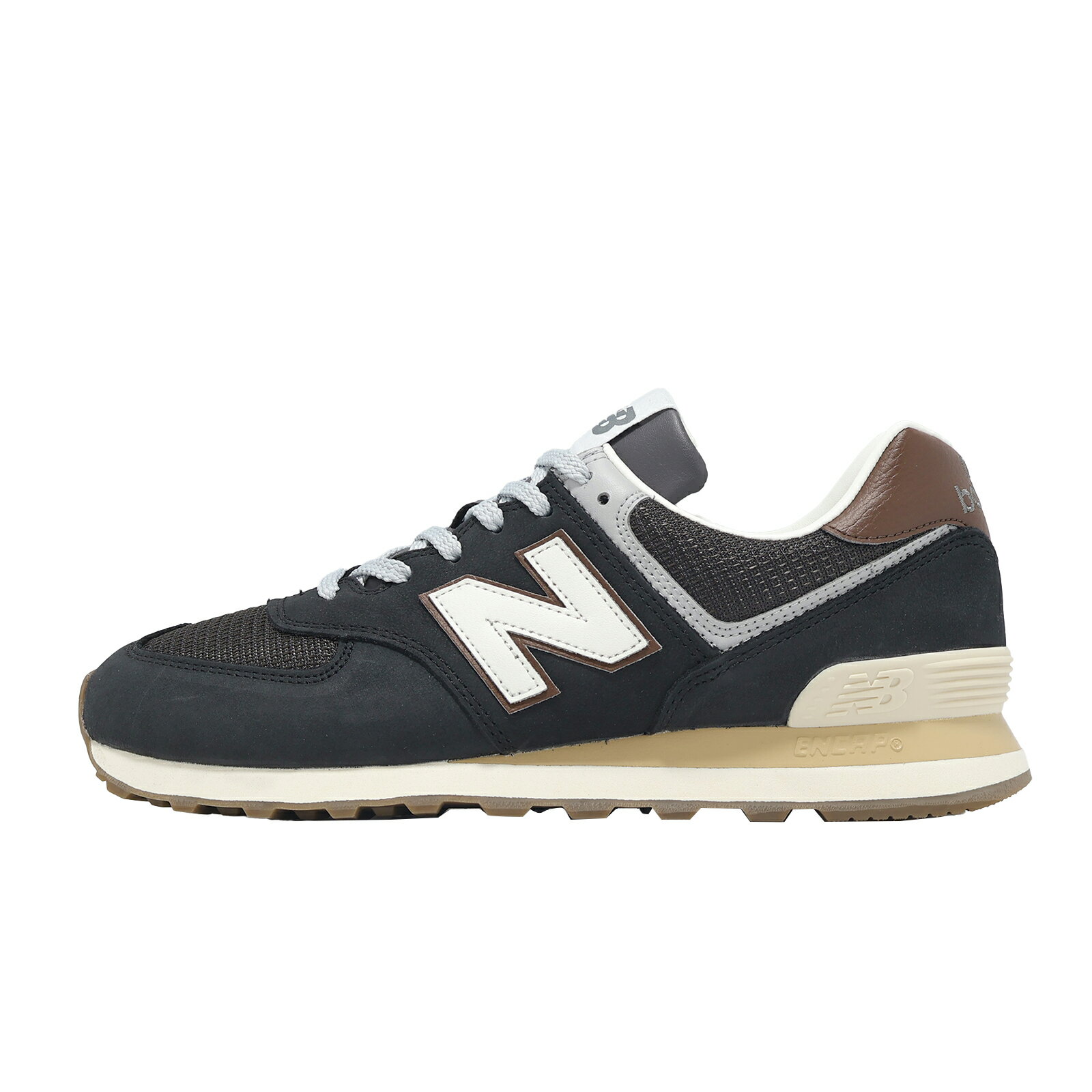 New Balance NB 休閒鞋 574 男鞋 女鞋 黑 白 麂皮 緩震 復古 經典 紐巴倫 U5748SB-D