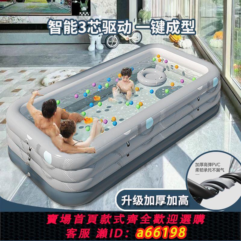 【臺灣公司 可開發票】兒童充氣游泳池加厚家用成人家庭泳池戶外游泳池嬰兒寶寶水池耐用