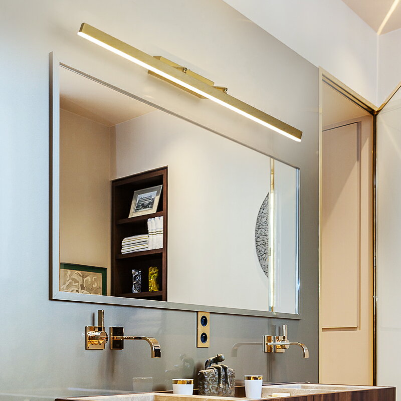 現代簡約輕奢led鏡前燈衛生間防水防霧浴室鏡柜北歐補光梳妝壁燈