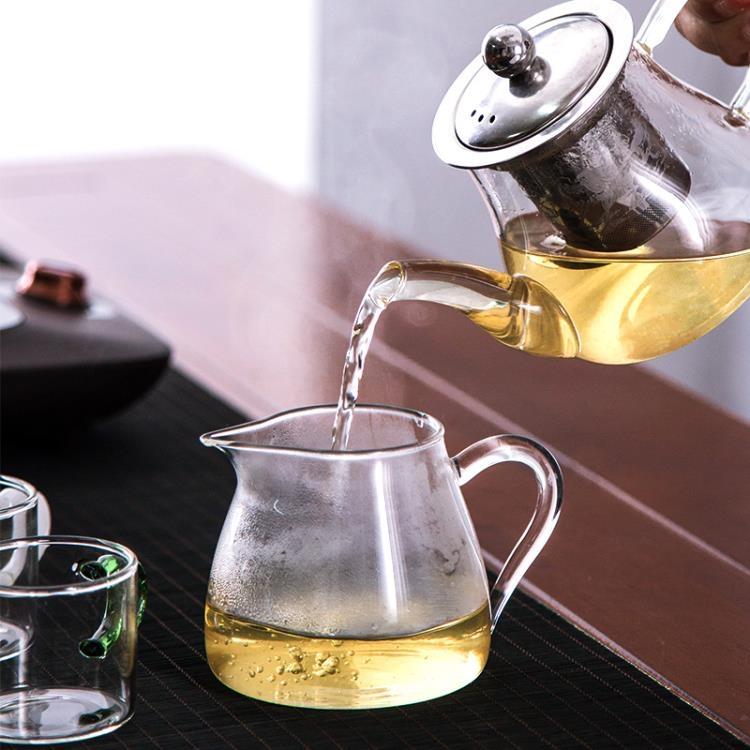 茶壺 日式耐熱玻璃功夫茶具家用簡約現代花茶壺過濾紅茶泡茶器茶杯【年終特惠】