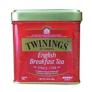 即期優惠：TWINING 唐寧紅茶-英倫早餐茶 罐裝茶葉100g/罐-有效期限：2024/03/25-良鎂咖啡精品館