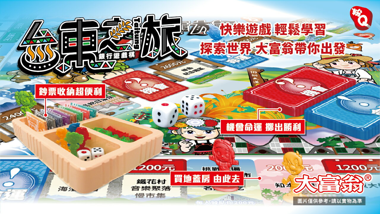 大富翁A811 (粉Q) 台東之旅(桌遊銀行遊戲)【APP滿額下單10%點數(單一帳號最高5000點)】1/31止| 聯盟文具直營店|  樂天市場Rakuten