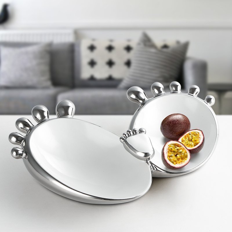 創意果盤一家三口水果盤客廳時尚簡約現代廚房餐桌家居裝飾品擺件