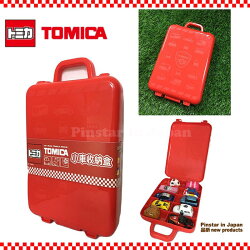 【真愛日本】18061500001 TOMICA小車收納盒-紅 tomica 多美小車 收納盒 小車收納 停車場收納提盒