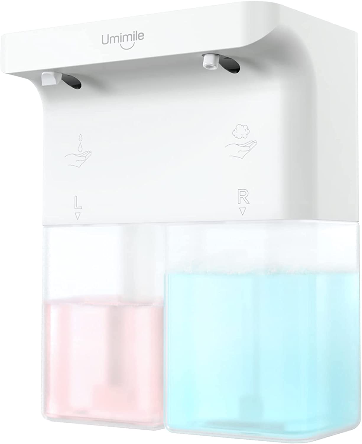 【日本代購】Umimile 雙孔給皂機 300毫升+300毫升 (液體+泡沫)