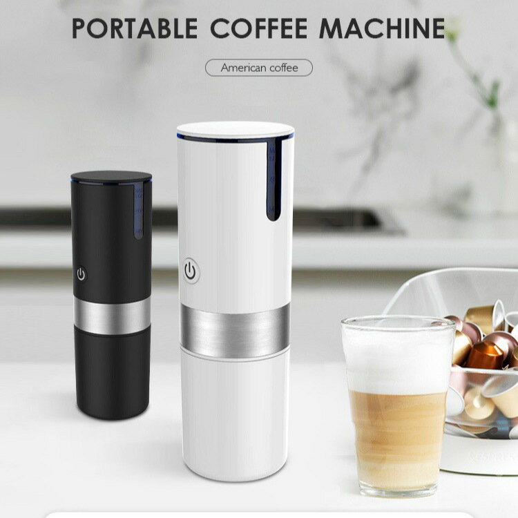 戶外小型便攜式迷你電動咖啡機辦公室家用咖啡粉通膠囊通用機