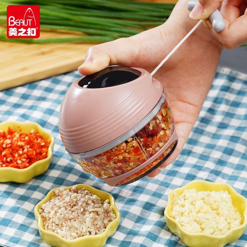 【全球優品匯】迷你寶寶蒜泥器 廚房多功能切菜器 手動壓蒜器 蒜蓉神器 手動絞肉機