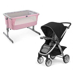 Chicco Bravo 極致完美手推車限定版+Next 2 Me多功能移動舒適嬰兒床★衛立兒生活館★