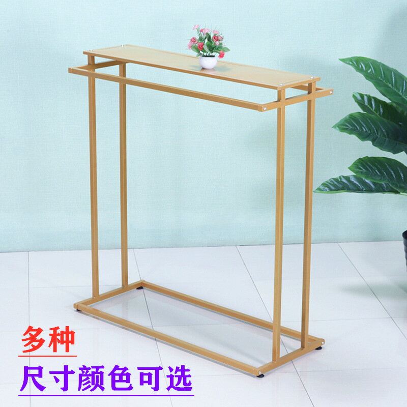 快速出貨 可開發票 服裝店展示架落地式女裝店貨架雙槓架可升降中島架雙排掛衣架落地