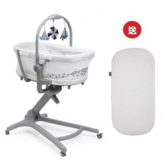 Chicco Baby Hug Pro餐椅嬰兒安撫床+贈蚊帳和床墊(CBB87076.14奶霜白)8980元務必聊聊優惠