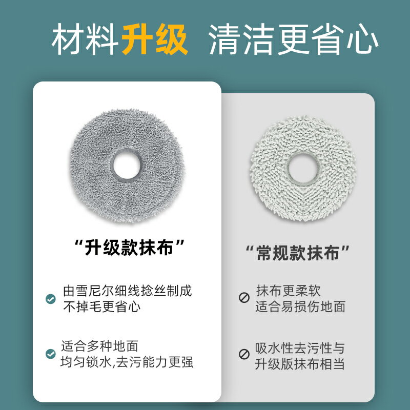 適用小米米家全能1S/2掃地機器人配件滾邊刷濾網拖抹布塵袋清潔液