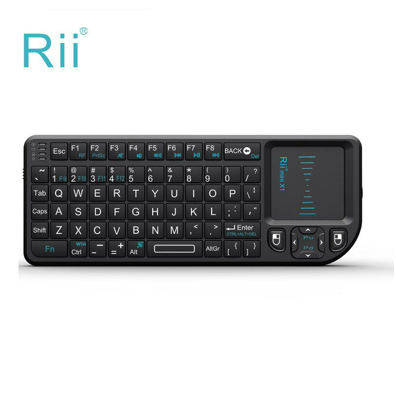 rii x1 迷你無線鍵盤 家用商務辦公充電無線小鍵鼠HTPC筆記本電腦【宜家良品百貨】