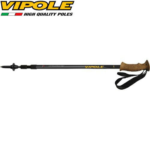 VIPOLE 義大利 PATHFINDER 彈簧避震登山杖 黑 VI-S1437