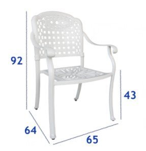 ╭☆雪之屋小舖☆╯壓鑄鋁椅(可疊放)/鋁合金戶外休閒桌椅C-Z002 | 雪之 