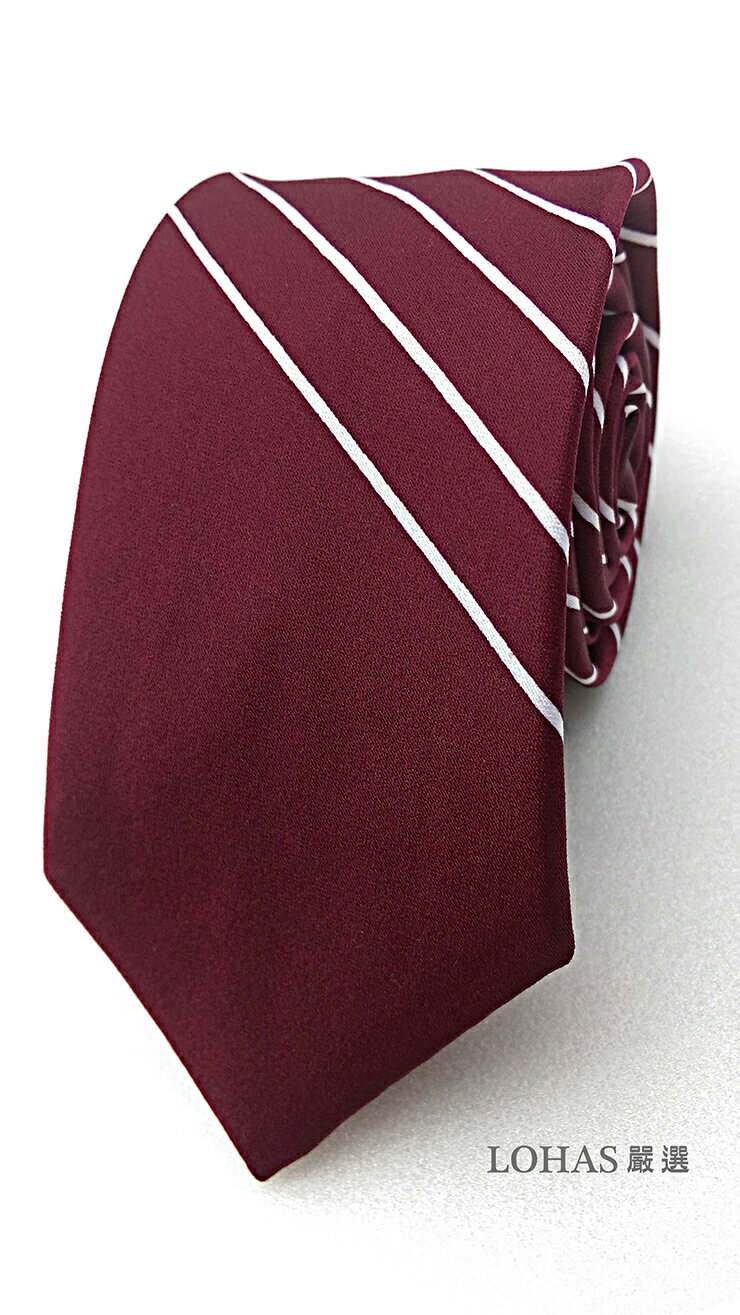 領帶_白紋深葡萄時尚手打領帶