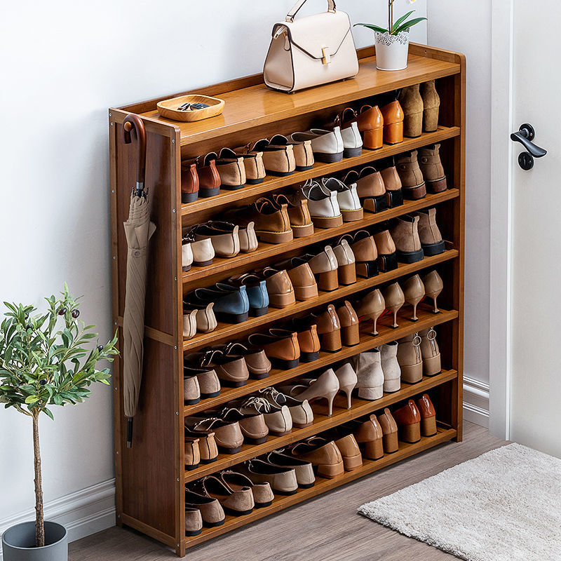 楠竹鞋櫃門口結實家用進門防塵鞋子納收置物櫃多層簡易大容量鞋架