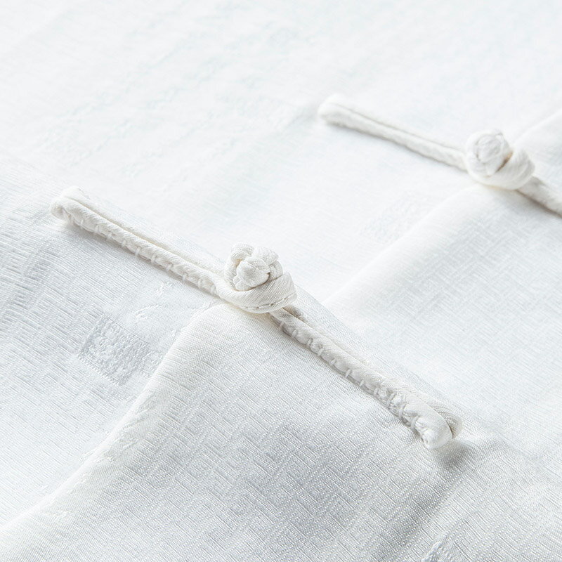 真絲唐裝男夏季桑蠶絲綢緞套裝中式男裝爸爸爺爺太極服中國風上衣 3