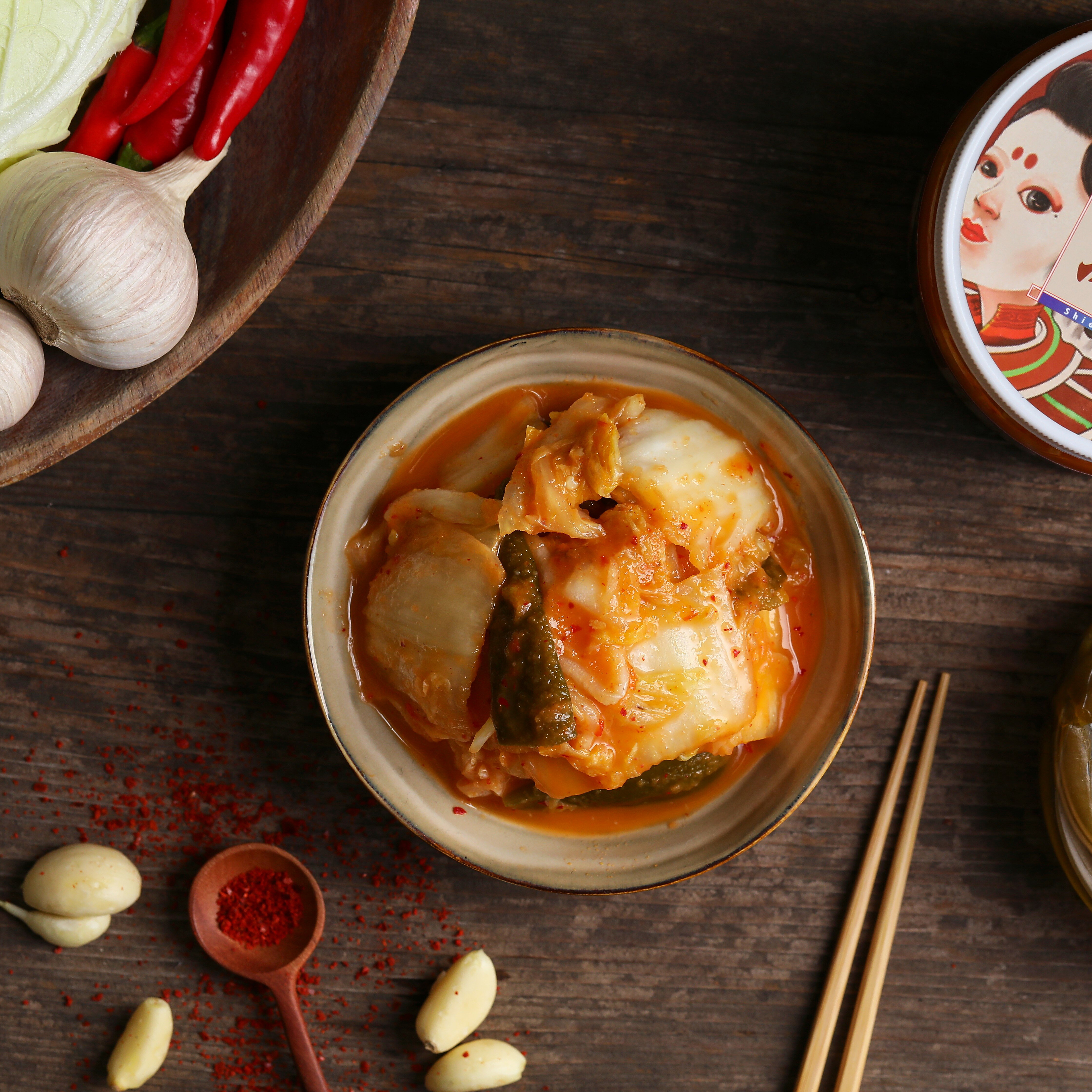 【蠟筆小新ｘ協發行泡菜】剝椒催淚泡菜(420g/瓶) 4