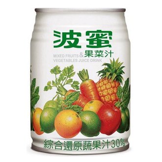 波蜜果菜汁飲料(鐵罐)240ml(6入)/組【康鄰超市】