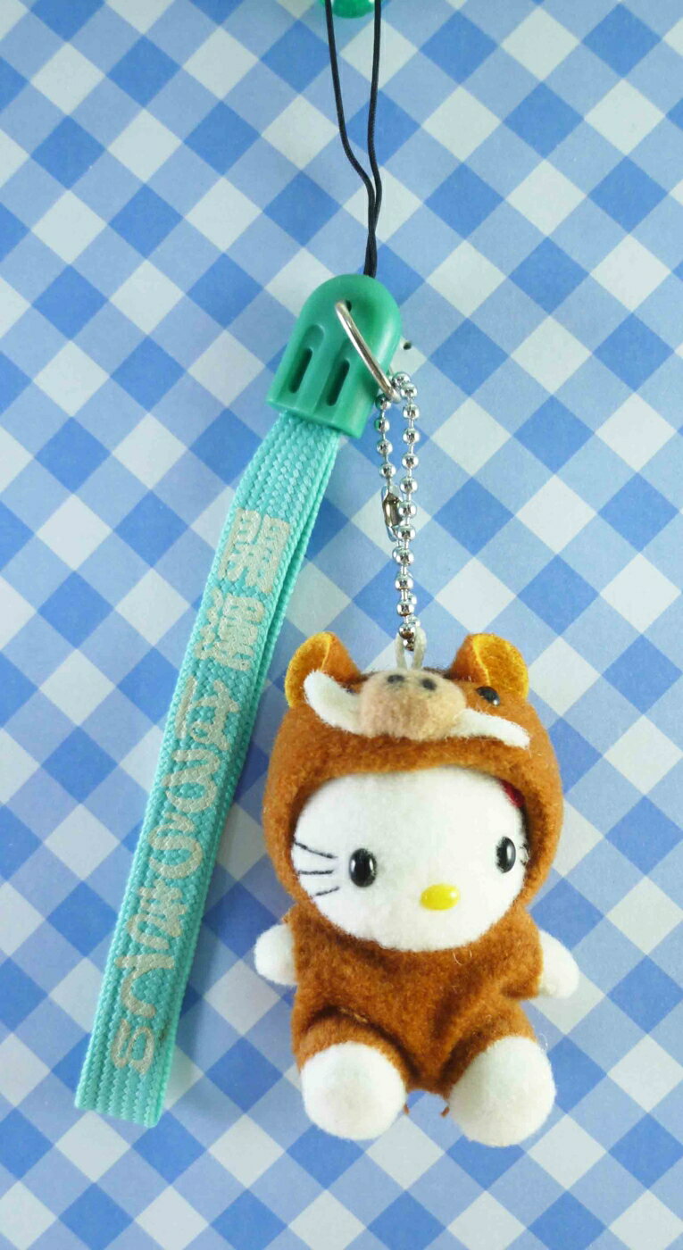 【震撼精品百貨】Hello Kitty 凱蒂貓 生肖玩偶手機提帶-豬 震撼日式精品百貨
