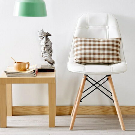 伊姆斯椅子創意現代簡約書房辦公椅白色書桌凳子靠背成人北歐餐椅 全館免運