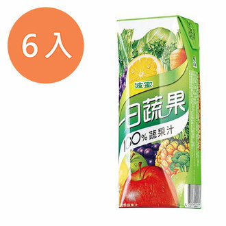 波蜜 一日蔬果100%蔬果汁 250ml (3入)x2組【康鄰超市】