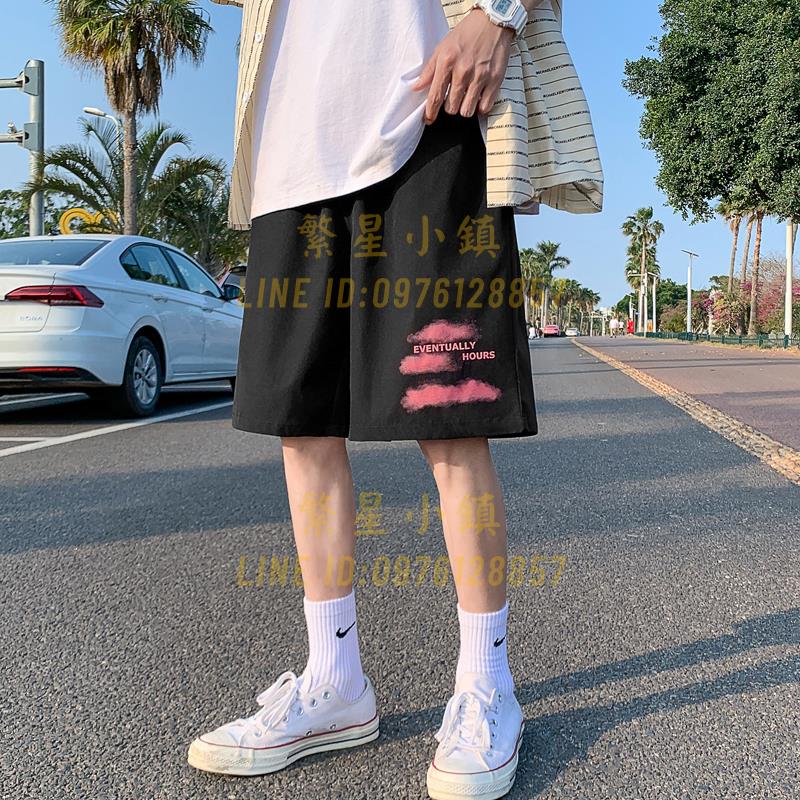 运动短裤男夏季大裤衩休閒五分裤潮流寬鬆篮球美式高街裤子【繁星小鎮】