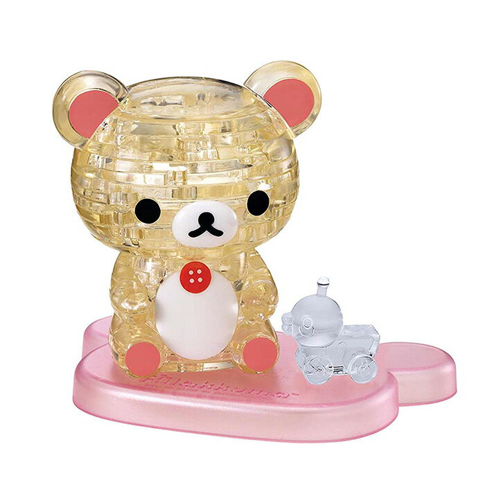 BEVERLY 透明立體拼圖 小白熊 牛奶熊 37片 【鯊玩具】