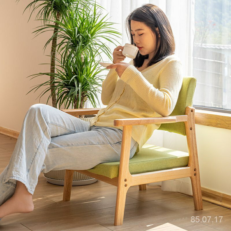 免運熱銷 和室椅 榻榻米座椅 日式床上靠椅 實木扶手沙發凳子 矮無腿老人靠背椅 全新出貨