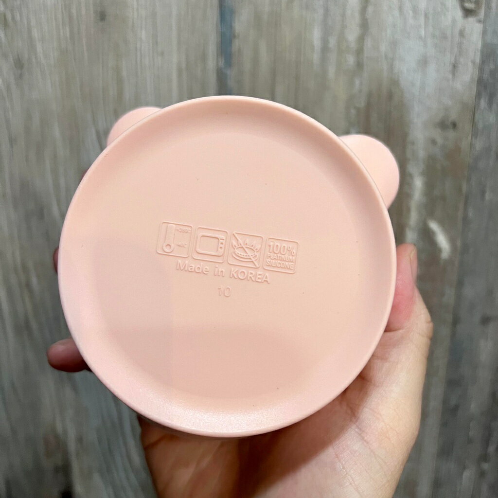 送矽膠湯匙》韓國製🇰🇷 鉑金矽膠副食品餐碗(含蓋)無吸盤 1