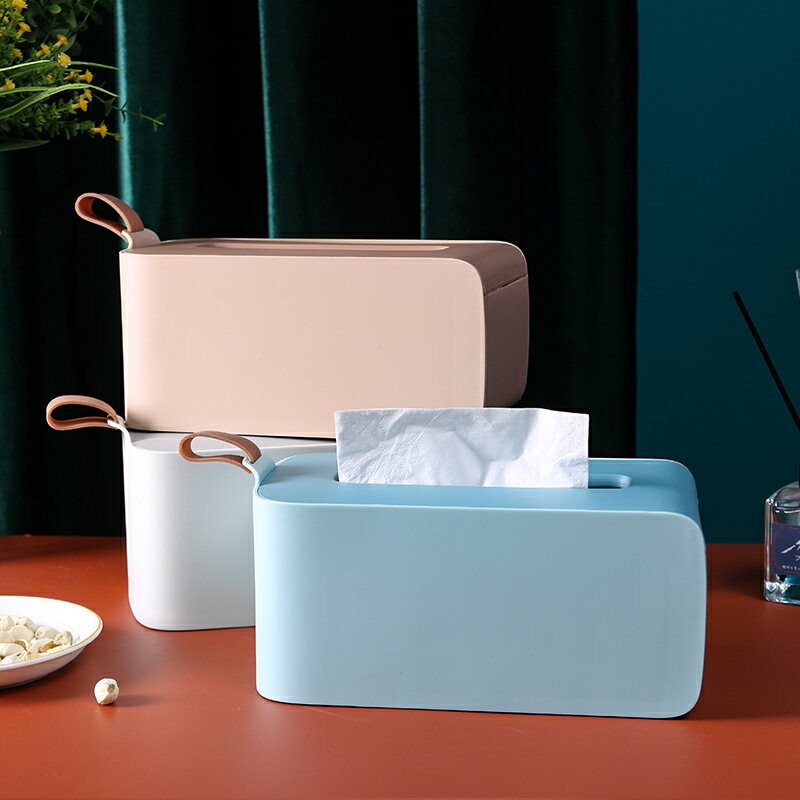 北歐風桌面紙巾盒家用客廳廁所衛生間抽紙盒餐廳車載餐巾紙收納盒
