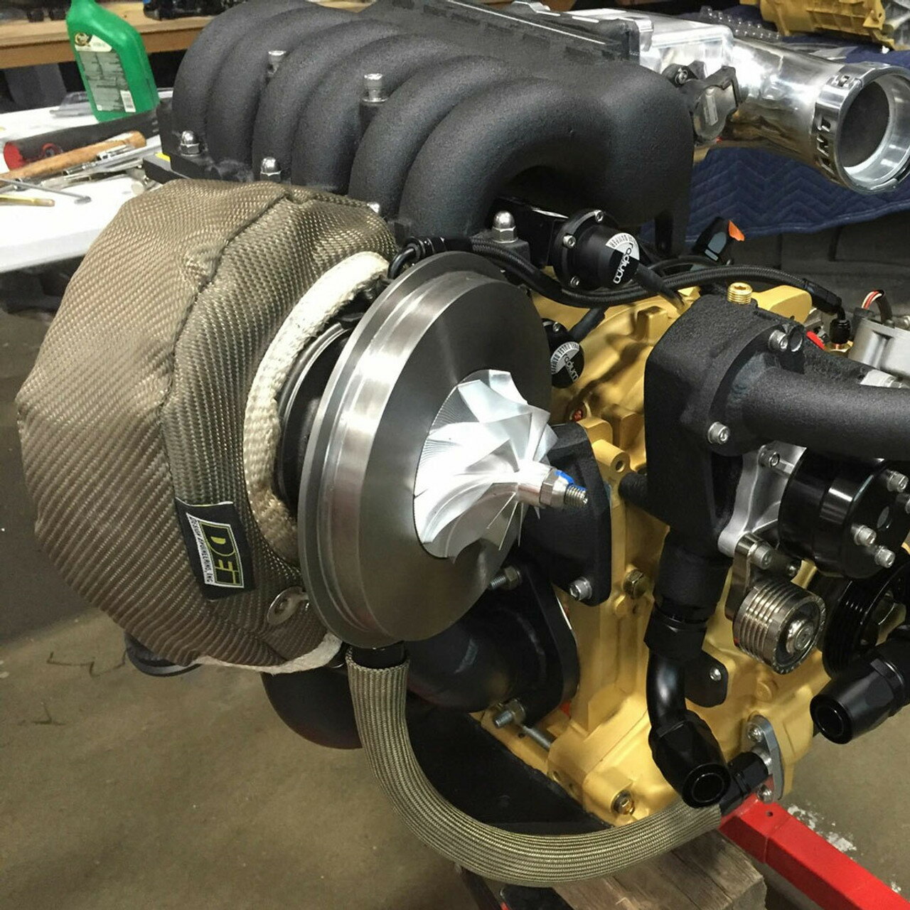 美國進口 DEI 鈦系列 Titanium 系列 蓋瑞特 T3 T4 T25 T28 渦輪 排氣殼隔熱罩 套裝組 3