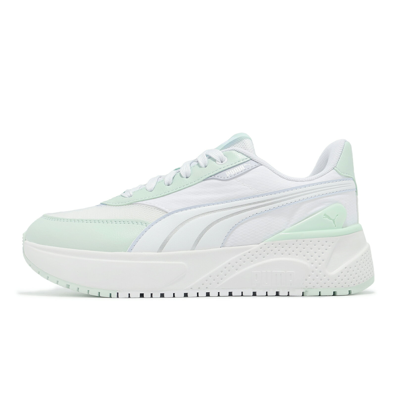 Puma 休閒鞋 R78 Disrupt LT 女鞋 湖水綠 白 拼接 緩衝 復古 39906613