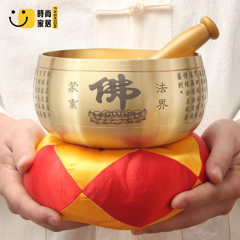 佛音碗 頌缽 手工音缽 缽 銅磬 迷你缽 修行佛音缽 瑜伽用品頌缽 純銅銅磬寺廟和尚法器銅慶缽碗修行缽佛音碗打擊樂器佛具用品家用
