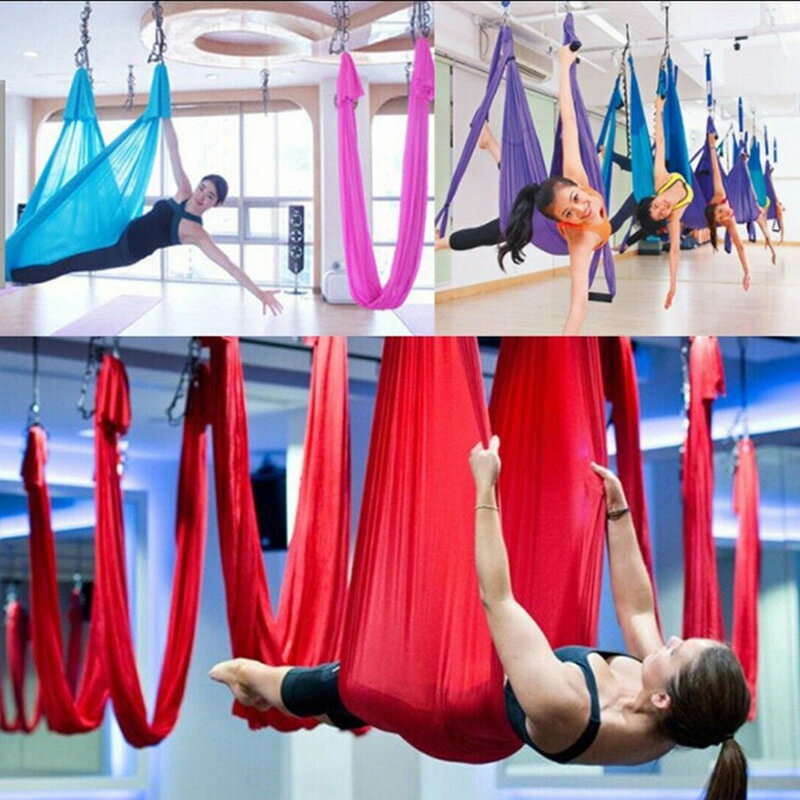 無拼接彈力空中瑜伽吊床布寬2.8米反重力空中瑜伽YOGA SWING布料