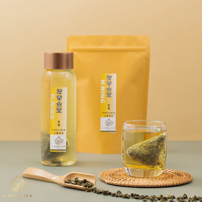 【心甯茶莊】「高山紅茶」「茶多酚綠茶」「清香金萱」「雅香烏龍」6g/10入 原葉三角立體茶包 真空脫氧包裝 送600ml冷泡瓶 ●60g● 茶葉 茶包 6