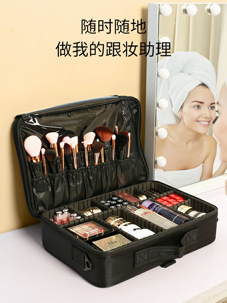 化妝品收納盒桌面口紅鑰匙整理箱便攜梳妝臺化妝品化妝包旅行防塵