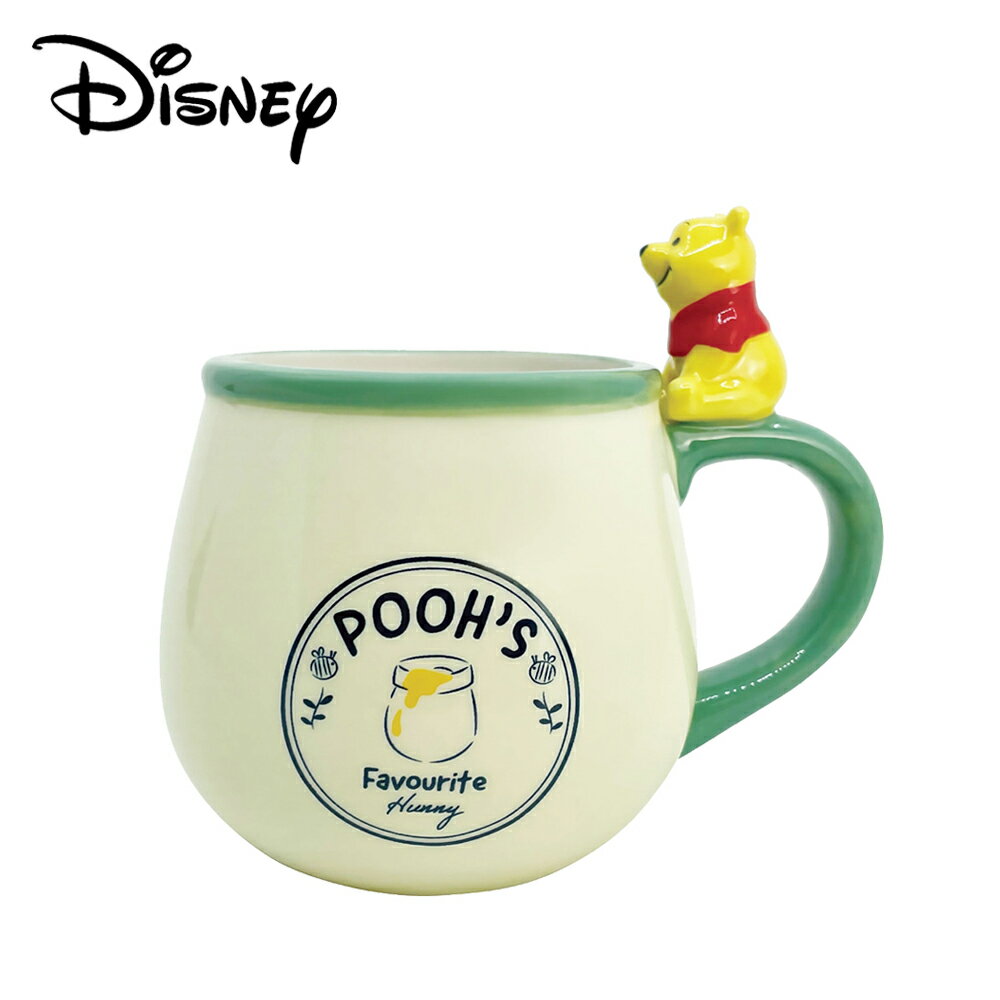 【日本正版】小熊維尼 陶瓷 馬克杯 300ml 咖啡杯 維尼 Winnie 迪士尼 Disney - 265344
