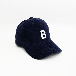美國百分百【全新真品】BEAMS 帽子 質感 休閒 配件 復古 LOGO 鴨舌帽 深藍 CL05