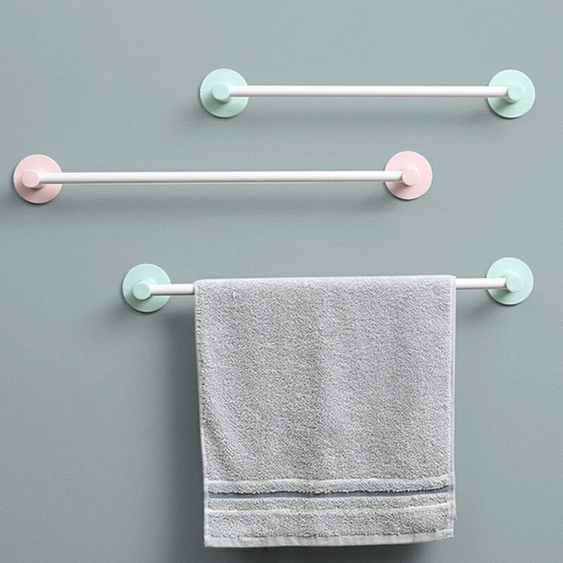 浴室毛巾架免打孔衛生間置物架掛架兒童浴巾架晾毛巾桿子廚房神器