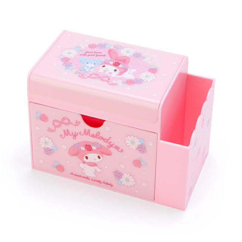 【震撼精品百貨】My Melody 美樂蒂 三麗鷗 可愛置物收納盒附鏡*54580 震撼日式精品百貨