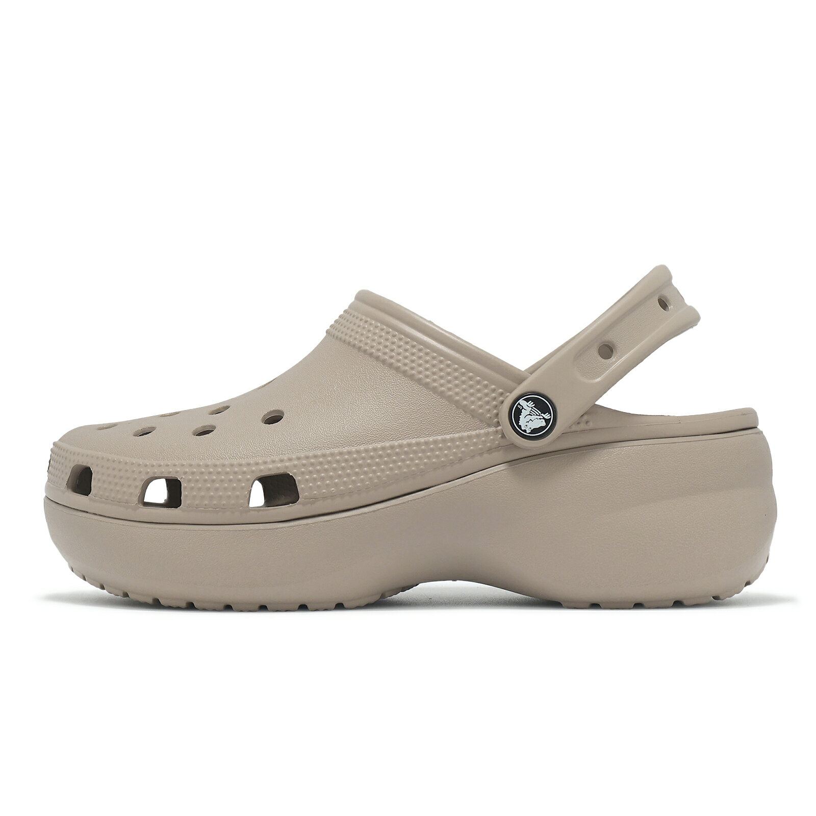Crocs 洞洞鞋 厚底洞洞鞋 Classic Platform Clog W 女鞋 經典雲朵克駱格 土棕 涼鞋 卡駱馳 206750214