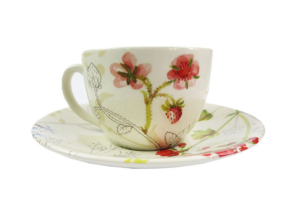 英國Royal Stafford 花草錦集系列 - 杯盤組 杯子 盤子(杯200ml/盤15.5cm)