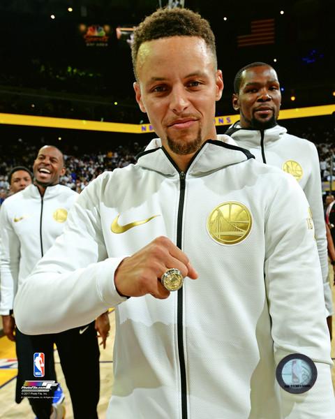 Posterazzi: Stephen Curry with his 2017 NBA Championship Ring Photo ...
