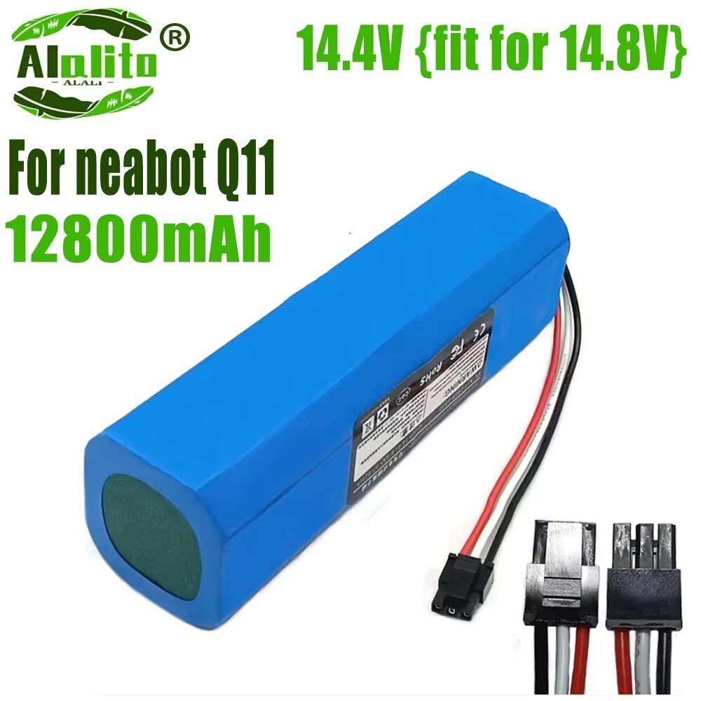 適用neabot 掃地機器人充電電池Q11鋰電池 14.4V 12800mAh大容量