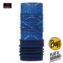 ├登山樂┤西班牙BUFF 旅人藍紋 POLAR保暖頭巾 # BF113094-707-10