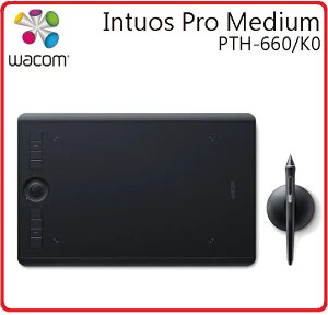 Wacom Intuos Pro Medium PTH-660/K0-C 雙功能創意觸控繪圖板