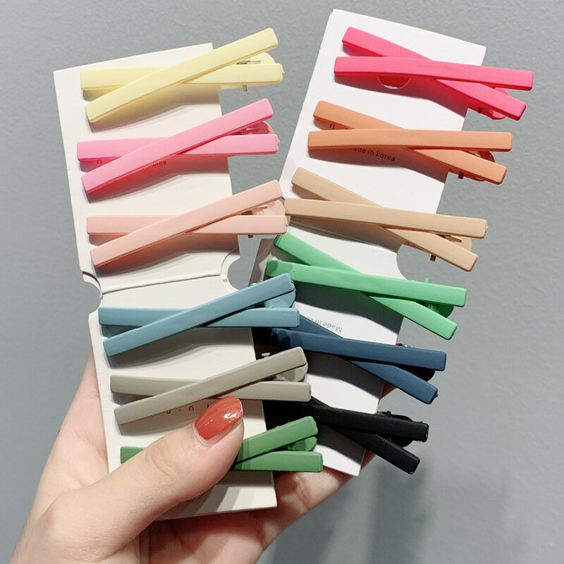 【台灣現貨】時尚配件 髮飾 髮夾 鯊魚夾 大嘴夾 邊夾  交叉劉海夾一字夾髮卡甜美少女心邊夾糖果色一字夾劉海夾側邊頭飾