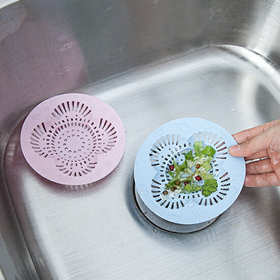花形排水口過濾網 廚房 浴室 水槽 頭髮 菜渣 地漏 防堵塞 排水口 廚餘 毛髮 ♚MY COLOR♚【H036】